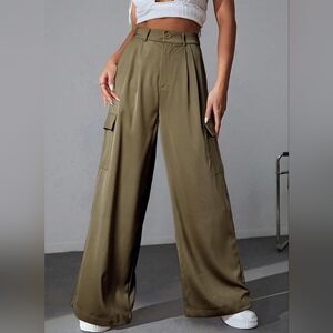 Dokotoo High Waisted Wide Leg Cargo Pants Baggy Casual Trendy Work Pants NWOT